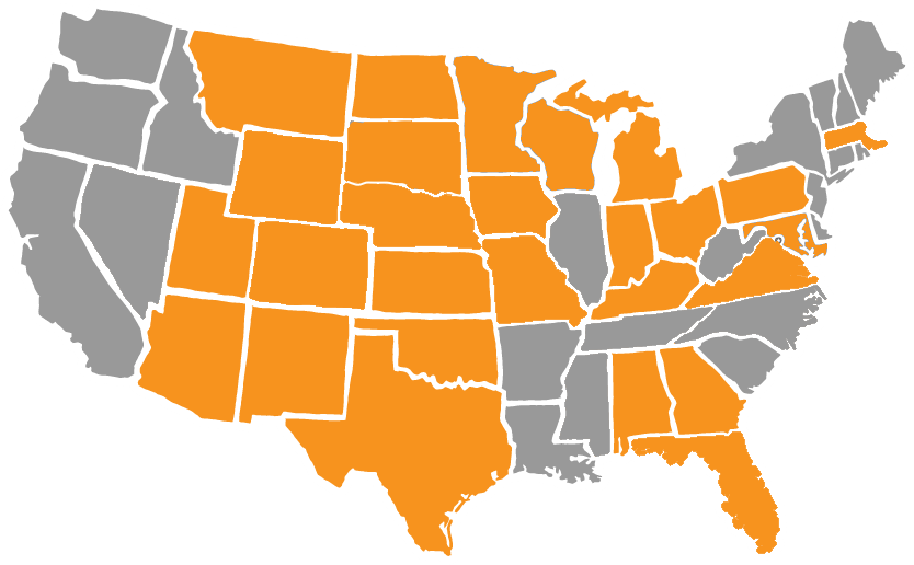 USA map graphic